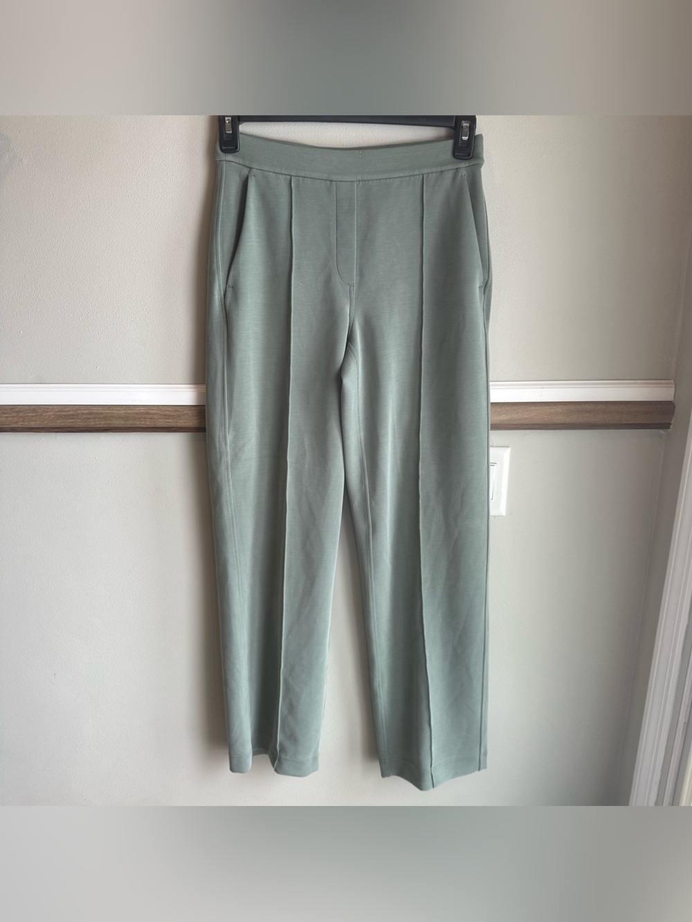 Lululemon Softstreme Pintuck Midrise Pants Green Eucalyptus